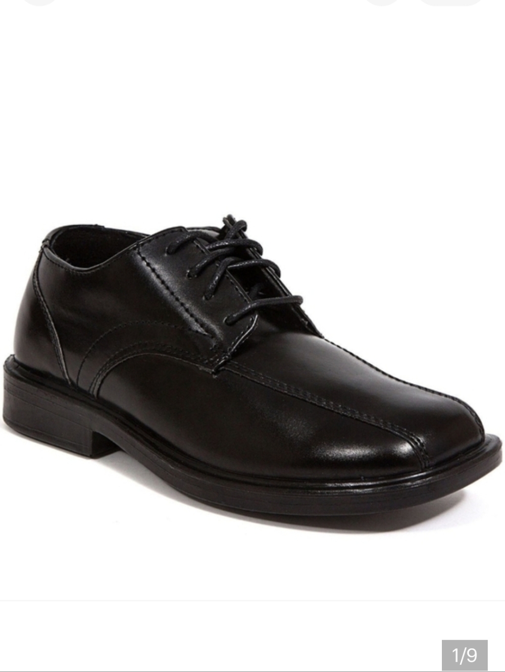 Deerstag Gabe Classic Black Men's Lace-Up Dress Shoes 7